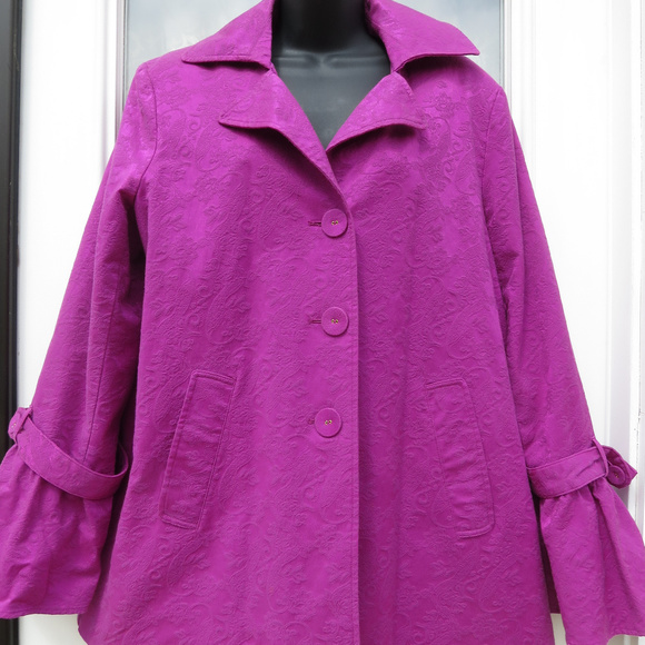 George Simonton Jackets & Blazers - Simonton Says Hot Pink  Bell Sleeve Coat so Cute